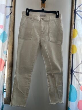 LOFT white Ankle skinny Crop Jeans 27 size 4